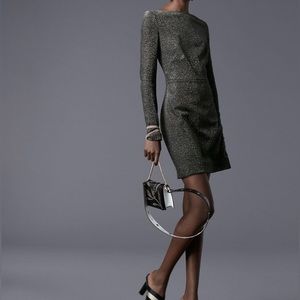 Diane von Furstenburg metallic dress